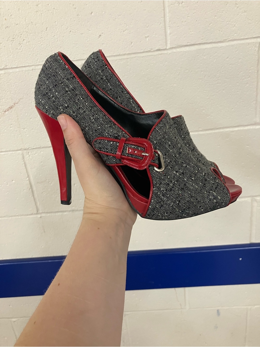 Y2K Charlotte Russe Tweed Heels